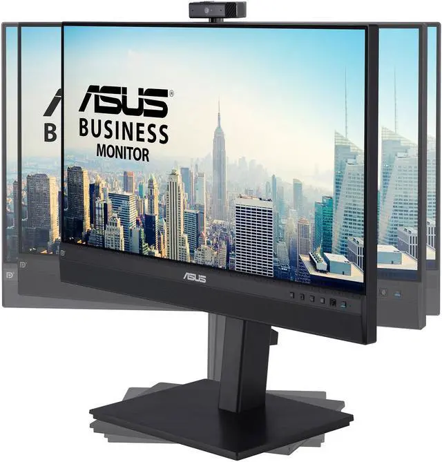 Alt view image 6 of 10 - ASUS 23.8” 1080P Video Conferencing Monitor (BE24ECSNK) - Full HD, IPS, Built-in Adjustable 2MP Webcam, AI Noise-canceling Mic, Eye Care, USB-C Docking, RJ45, Height Adjustable, HDMI, Zoom Certified