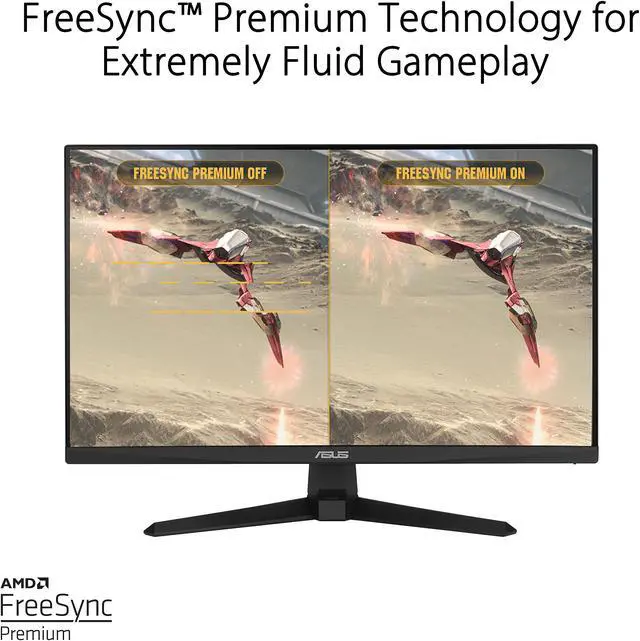 Alt view image 6 of 8 - ASUS TUF Gaming VG249Q1A 23.8" Gaming Monitor, 1080P Full HD, 165Hz (Supports 144Hz), IPS, 1ms, Adaptive-sync/FreeSync Premium, Extreme Low Motion Blur, Eye Care, HDMI DisplayPort