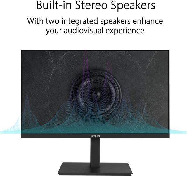 Alt view image 4 of 6 - ASUS 23.8" 1080P Docking Monitor (VA24ECPSN) - Full HD, IPS, 75Hz, Adaptive-Sync, Speakers, Eye Care, Low Blue Light, Flicker Free, USB-C, RJ45, HDMI, Frameless, Height Adjustment, VESA Wall Mountable
