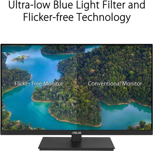 Alt view image 5 of 6 - ASUS 23.8" 1080P Docking Monitor (VA24ECPSN) - Full HD, IPS, 75Hz, Adaptive-Sync, Speakers, Eye Care, Low Blue Light, Flicker Free, USB-C, RJ45, HDMI, Frameless, Height Adjustment, VESA Wall Mountable