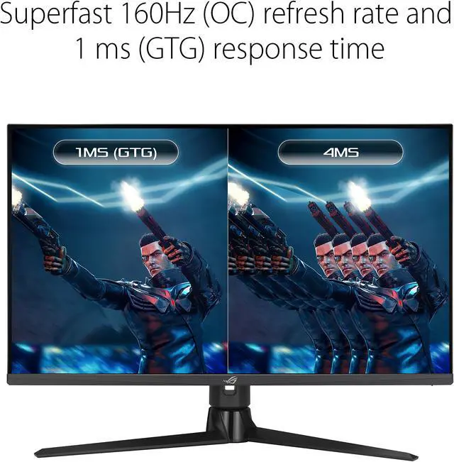 Alt view image 5 of 8 - ASUS ROG Strix 32" HDMI 2.1 DSC Gaming Monitor (XG32UQ) - 4K UHD (3840 x 2160), Fast IPS, 160Hz, 1ms, G-SYNC Compatible, FreeSync Premium Pro, DisplayPort, USB, HDMI, DisplayHDR600, Variable Overdrive