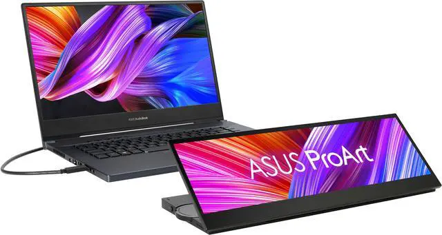 Alt view image 9 of 19 - ASUS PA147CDV ProArt Display 14” Portable Touch Screen  32:9 (1920 x 550), IPS, 100% sRGB, Color Accuracy ?E < 2, Calman Verified, USB-C, Control Panel, MPP2.0 Pen support Adobe Suite Shortcut Monitor