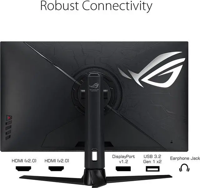 Alt view image 13 of 15 - ASUS 32” QHD Fast IPS, 175Hz (OC) Gaming Monitor - 1ms, G-SYNC compatible, 1440P (2560 x 1440), Variable Overdrive, Eye Care, DisplayHDR 600, DisplayPort, HDMI, USB, 96% DCI-P3 XG32AQ ROG Strix