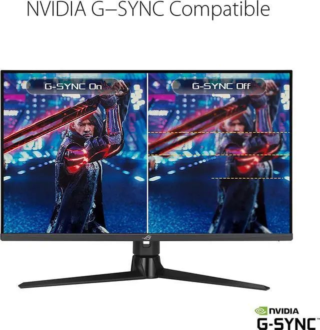 Alt view image 10 of 15 - ASUS 32” QHD Fast IPS, 175Hz (OC) Gaming Monitor - 1ms, G-SYNC compatible, 1440P (2560 x 1440), Variable Overdrive, Eye Care, DisplayHDR 600, DisplayPort, HDMI, USB, 96% DCI-P3 XG32AQ ROG Strix