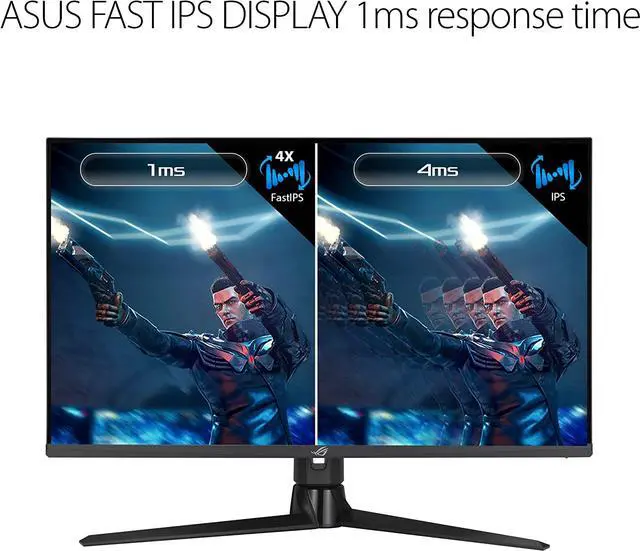 Alt view image 12 of 15 - ASUS 32” QHD Fast IPS, 175Hz (OC) Gaming Monitor - 1ms, G-SYNC compatible, 1440P (2560 x 1440), Variable Overdrive, Eye Care, DisplayHDR 600, DisplayPort, HDMI, USB, 96% DCI-P3 XG32AQ ROG Strix