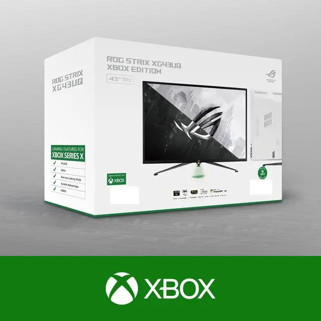 Alt view image 11 of 13 - ASUS 43” 4K 144Hz 1ms HDR DSC Gaming Monitor - FreeSync™ Premium Pro UHD (3840 x 2160), HDMI 2.1, Extreme Low Motion Blur Sync, DisplayHDR1000, DCI-P3 90% ROG Strix XG43UQ Xbox Edition