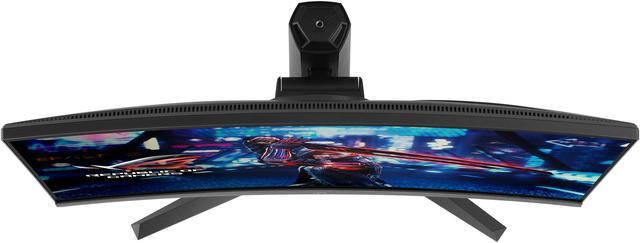 Alt view image 9 of 10 - ASUS 27” 1440P Curved Gaming Monitor - QHD (2560 x 1440), Fast IPS, 170Hz, 1ms, G-SYNC Compatible, FreeSync Premium, Eye Care, HDMI, DisplayPort, Height Adjustable, DisplayHDR 400 ROG Strix XG27AQV