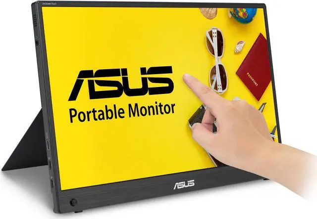 Alt view image 9 of 12 - ASUS ZenScreen Touch Screen 15.6" 1080P Portable USB Monitor (MB16AHT) - Full HD (1920 x 1080), IPS, USB-C, Mini-HDMI, Kickstand, Tripod Mountable, Flicker Free, Blue Light Filter, Protective Sleeve