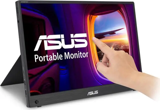 Alt view image 10 of 12 - ASUS ZenScreen Touch Screen 15.6" 1080P Portable USB Monitor (MB16AHT) - Full HD (1920 x 1080), IPS, USB-C, Mini-HDMI, Kickstand, Tripod Mountable, Flicker Free, Blue Light Filter, Protective Sleeve