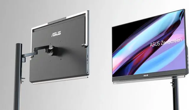 Alt view image 20 of 20 - ASUS ZenScreen 24" (23.8" viewable) 1080P Portable USB-C Monitor (MB249C) - Full HD, IPS, Speakers, Multi-stand Design, Kickstand, C-clamp Arm, Partition Hook, Carrying Handle, Work From Home Monitor