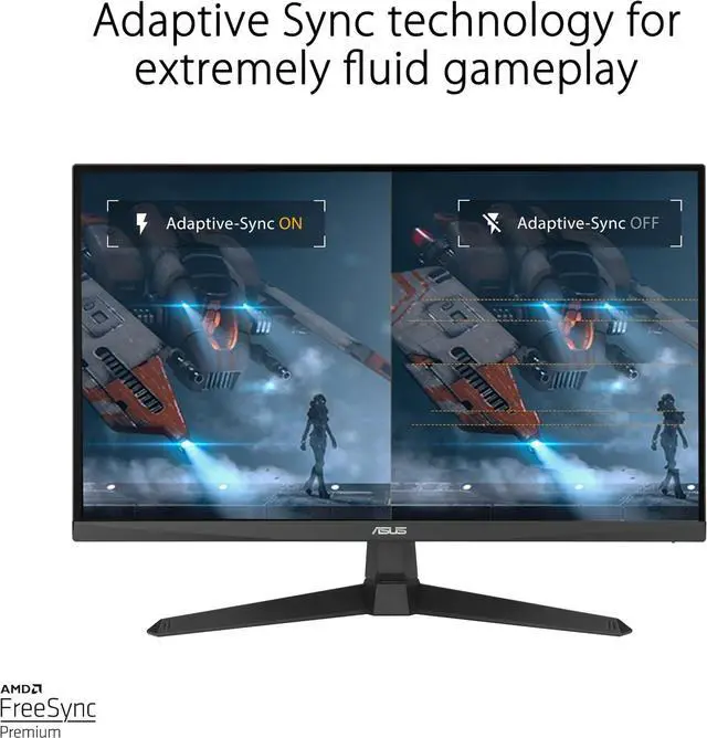 Alt view image 4 of 10 - ASUS TUF Gaming 24" (23.8 inch viewable) 1080P Monitor (VG249Q3A) - Full HD, 180Hz, 1ms, Fast IPS, Extreme Low Motion Blur, FreeSync Premium, Speakers, DisplayPort, HDMI, Variable Overdrive, 99% sRGB