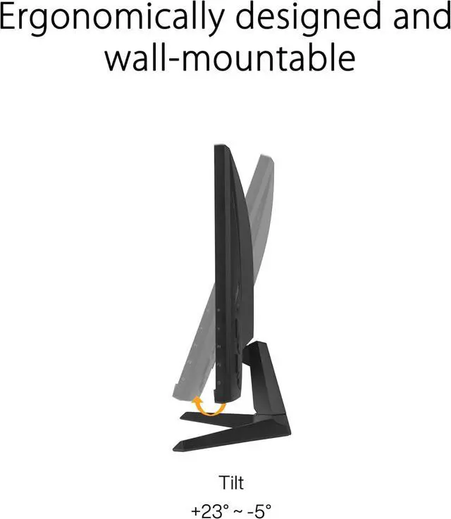 Alt view image 5 of 10 - ASUS TUF Gaming 24" (23.8 inch viewable) 1080P Monitor (VG249Q3A) - Full HD, 180Hz, 1ms, Fast IPS, Extreme Low Motion Blur, FreeSync Premium, Speakers, DisplayPort, HDMI, Variable Overdrive, 99% sRGB