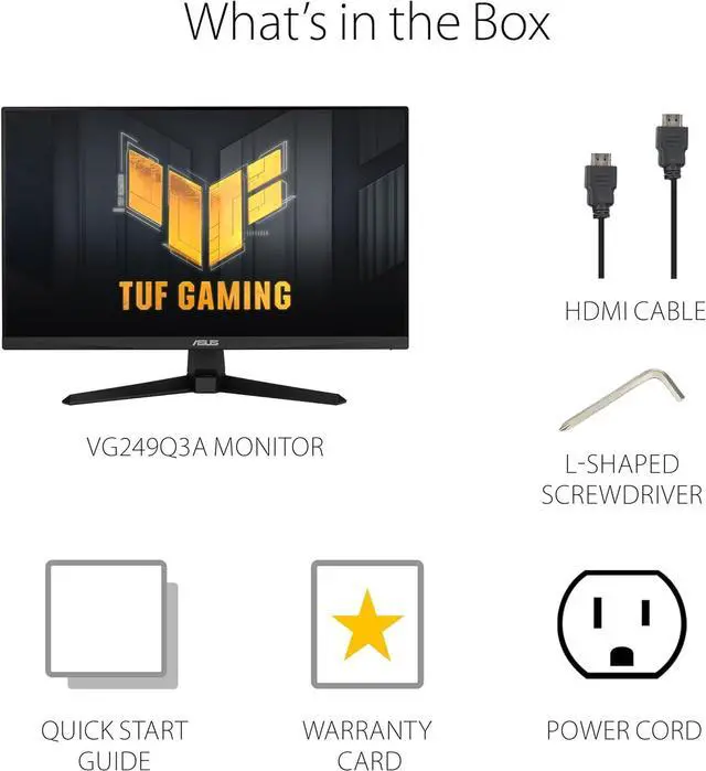 Alt view image 8 of 10 - ASUS TUF Gaming 24" (23.8 inch viewable) 1080P Monitor (VG249Q3A) - Full HD, 180Hz, 1ms, Fast IPS, Extreme Low Motion Blur, FreeSync Premium, Speakers, DisplayPort, HDMI, Variable Overdrive, 99% sRGB