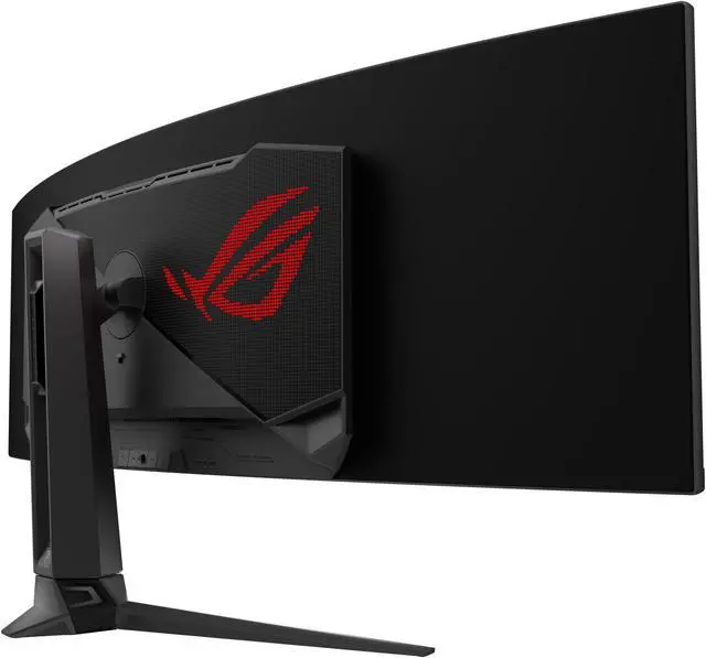 Alt view image 4 of 7 - ASUS ROG Swift 49" Curved QD-OLED Gaming Monitor (PG49WCD) - Dual QHD 32:9 (5120x1440), 144Hz, 0.03ms, G-SYNC Compatible, Custom Heatsink, Uniform Brightness, Smart KVM, 90W USB-C PD, DisplayHDR 400