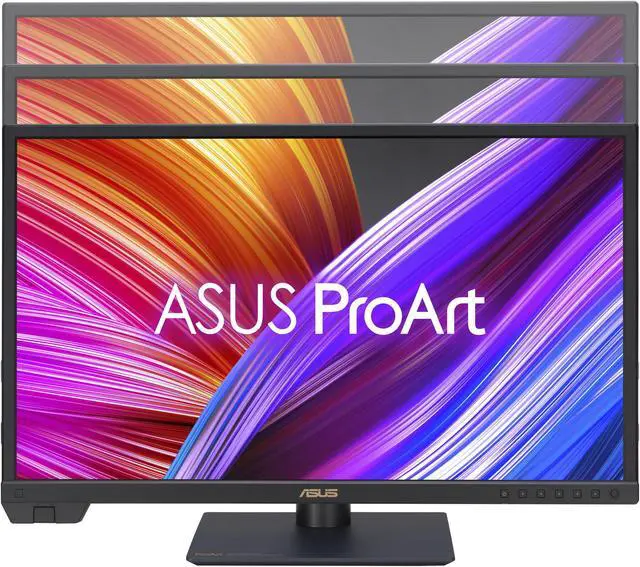 Alt view image 6 of 14 - ASUS ProArt Display 24" 4K 12G-SDI HLG Professional Monitor (PA24US) - IPS, UHD (3840 x 2160), 99% Adobe RGB, 95% DCI-P3, Delta E < 1, USB-C, Built-in Motorized Colorimeter, Calman Ready