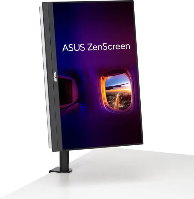 Alt view image 7 of 7 - ASUS ZenScreen 22" (21.5" Viewable) 1080P Portable Monitor (MB229CF) - Full HD, IPS, 100Hz, USB-C PD 60W, Speakers, Carrying Handle, Kickstand, C-clamp Arm, Partition Hook, Subwoofer