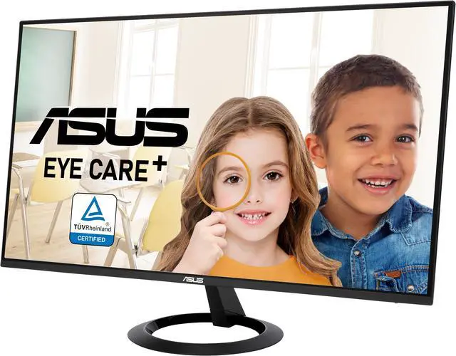 Alt view image 2 of 6 - ASUS 24" (23.8-inch Viewable) Eye Care Monitor (VZ24EHF) - IPS, Full HD (1920 x 1080), Frameless, 100Hz, Adaptive-Sync, 1ms, HDMI, Low Blue Light, Flicker Free, Ultra-Slim Profile