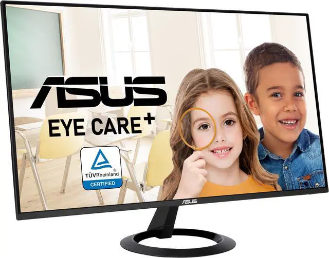 Alt view image 3 of 6 - ASUS 24" (23.8-inch Viewable) Eye Care Monitor (VZ24EHF) - IPS, Full HD (1920 x 1080), Frameless, 100Hz, Adaptive-Sync, 1ms, HDMI, Low Blue Light, Flicker Free, Ultra-Slim Profile