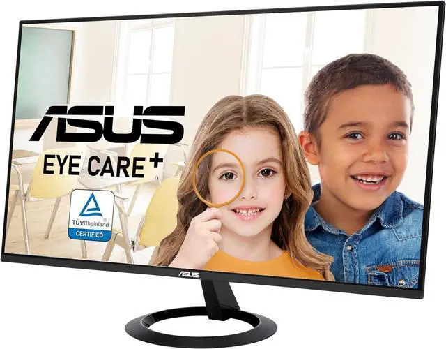 Alt view image 2 of 10 - ASUS 27” (27-inch viewable) Eye Care Monitor (VZ27EHF) - Full HD (1920 x 1080), IPS, 100Hz, 1ms, Frameless, Adaptive-Sync, HDMI, Low Blue Light, Flicker Free, Ultra-Slim Profile, 3 Year Warranty