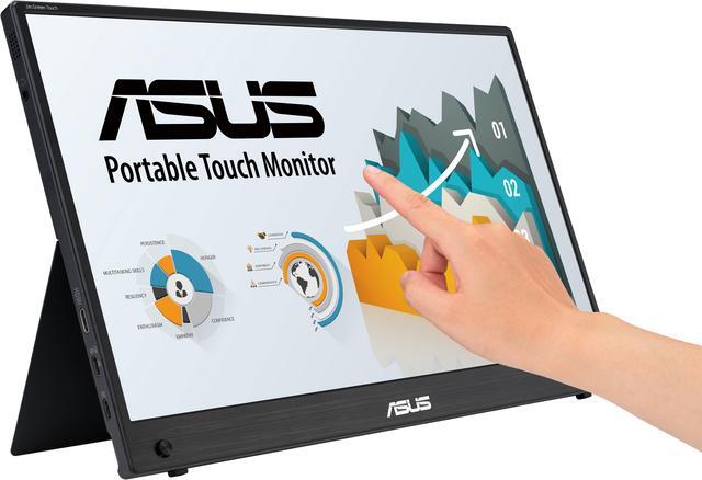 Main image of ASUS ZenScreen Touch 16" USB-C Portable monitor (MB16AMTR) - Full HD, IPS, Built-in Battery, Kickstand, Tripod socket, Eye Care, Compatible with Laptops, Smartphones and Game Consoles