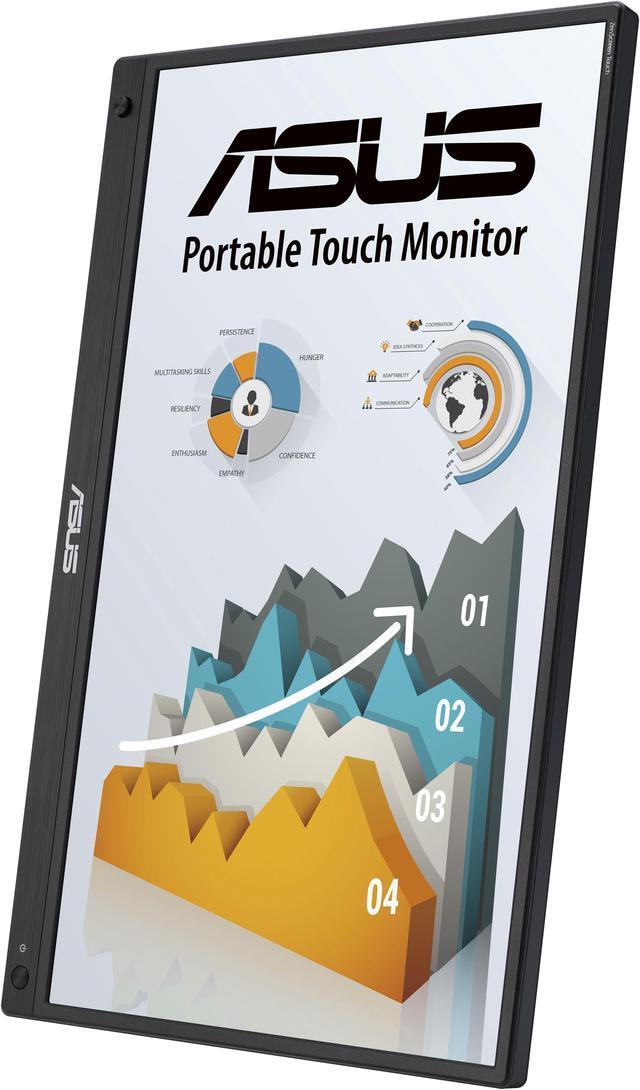 Alt view image 12 of 12 - ASUS ZenScreen Touch 16" USB-C Portable monitor (MB16AMTR) - Full HD, IPS, Built-in Battery, Kickstand, Tripod socket, Eye Care, Compatible with Laptops, Smartphones and Game Consoles