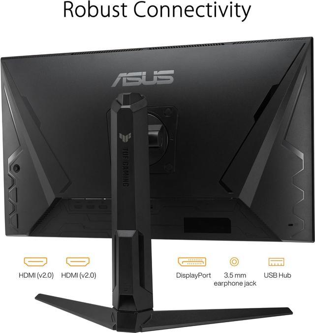 Alt view image 8 of 9 - ASUS TUF Gaming 27” 1440P Monitor (VG27AQL3A) - QHD (2560 x 1440), 180Hz, 1ms, Fast IPS, Extreme Low Motion Blur SYNC, G-SYNC Compatible, Freesync Premium, 130% sRGB, DisplayHDR 400, 3 Year Warranty