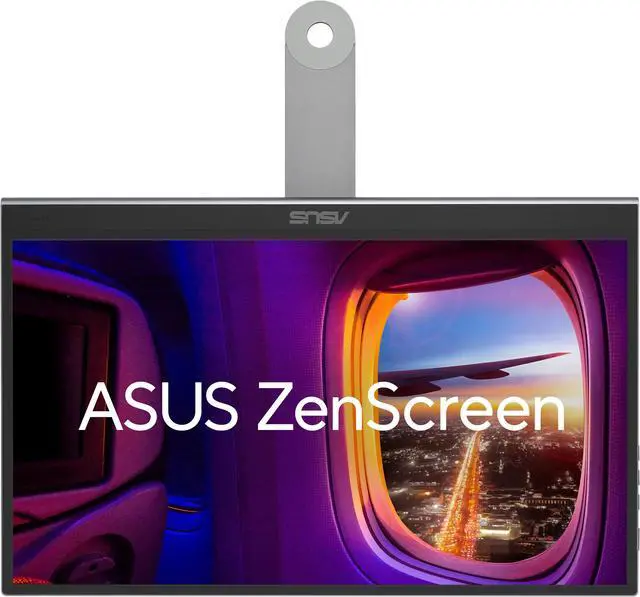 Alt view image 2 of 7 - ASUS ZenScreen 16" OLED USB-C portable monitor (MQ16AHE) - Full HD, 100% DCI-P3, 1ms, HDR-10, Mini HDMI, Eye Care, Proximity Sensor, 360° kickstand, Compatible with Laptops, Smartphones