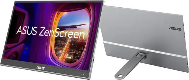 Alt view image 3 of 7 - ASUS ZenScreen 16" OLED USB-C portable monitor (MQ16AHE) - Full HD, 100% DCI-P3, 1ms, HDR-10, Mini HDMI, Eye Care, Proximity Sensor, 360° kickstand, Compatible with Laptops, Smartphones