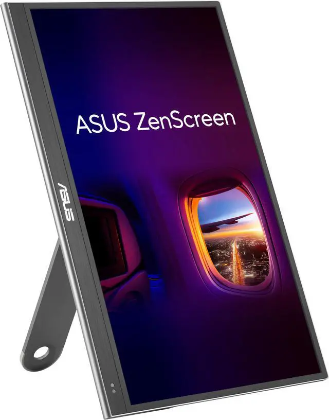 Alt view image 4 of 7 - ASUS ZenScreen 16" OLED USB-C portable monitor (MQ16AHE) - Full HD, 100% DCI-P3, 1ms, HDR-10, Mini HDMI, Eye Care, Proximity Sensor, 360° kickstand, Compatible with Laptops, Smartphones