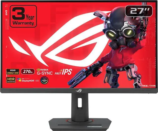 Main image of ASUS 27" 270 Hz Fast IPS QHD Gaming Monitor FreeSync Premium & G-Sync Compatible 95% DCI-P3, 125% sRGB ROG Strix XG27ACMG