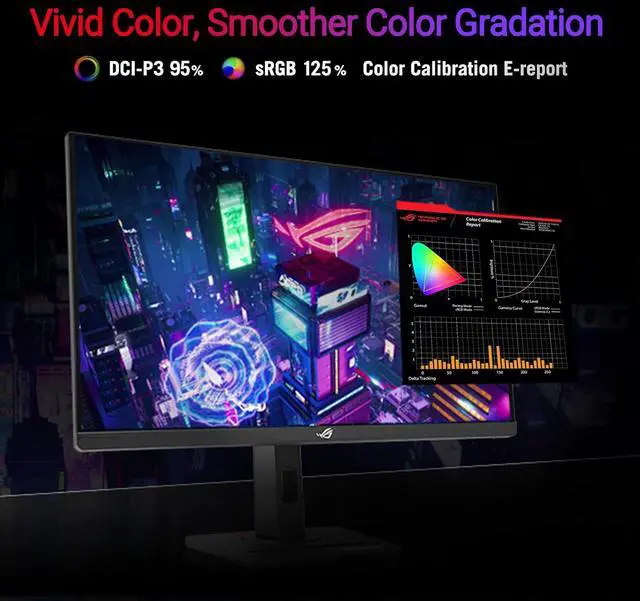 Alt view image 5 of 13 - ASUS 27" 270 Hz Fast IPS QHD Gaming Monitor FreeSync Premium & G-Sync Compatible 95% DCI-P3, 125% sRGB ROG Strix XG27ACMG