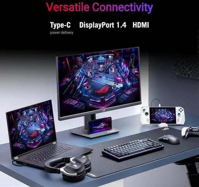 Alt view image 6 of 13 - ASUS 27" 270 Hz Fast IPS QHD Gaming Monitor FreeSync Premium & G-Sync Compatible 95% DCI-P3, 125% sRGB ROG Strix XG27ACMG