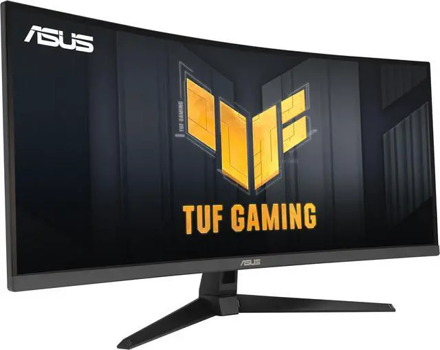 Alt view image 2 of 7 - ASUS TUF Gaming 34" Ultra-wide Curved Monitor (VG34VQ3B) - 21:9 QHD (3440x1440), 180Hz, 1ms, Extreme Low Motion Blur Sync, FreeSync Premium, Speaker, 90% DCI-P3, DisplayWidget Center