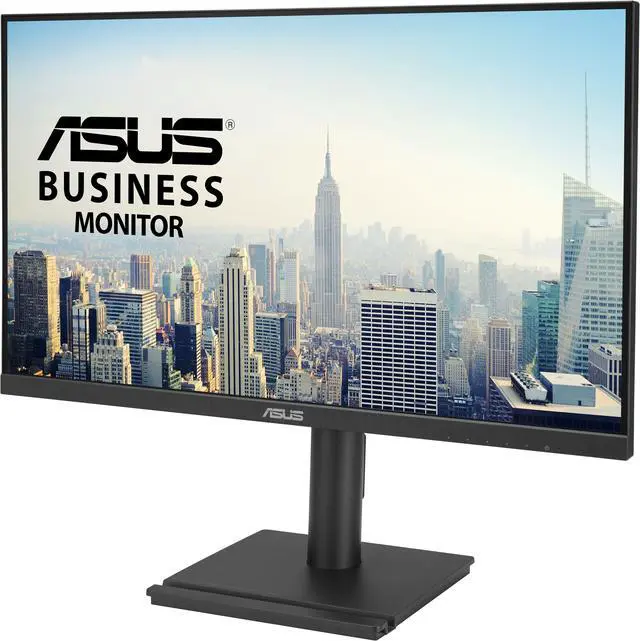 Alt view image 3 of 12 - ASUS 27" 1080P Business Monitor (VA27DQFS) - IPS, Frameless, 100Hz, 1ms, Adaptive-Sync, HDMI, DisplayPort, VGA, for Working and Gaming, Ergonomic Design, Blue Light Filter, Flicker Free