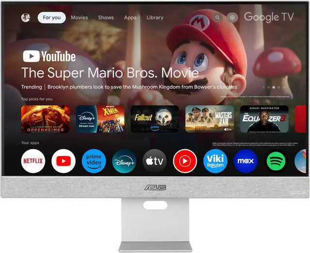 Main image of ASUS ZenScreen 27" 4K USB-C Smart Monitor (MS27UC) - UHD (3840 x 2160) IPS, 99% sRGB, Google TV, Harman Kardon Speakers, USB-C 90W PD, USB Hub, Wireless Display, Netflix and YouTube