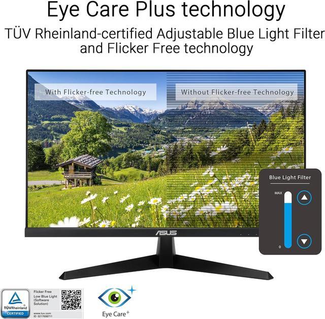 Alt view image 7 of 12 - ASUS 27" 1080P Eye Care Monitor (VY279HGR) - Full HD, IPS, 120Hz, 1ms, Adaptive Sync, for Working and Gaming, Eye Care Plus, Blue Light Filter, Flicker Free, SmoothMotion, DisplayWidget
