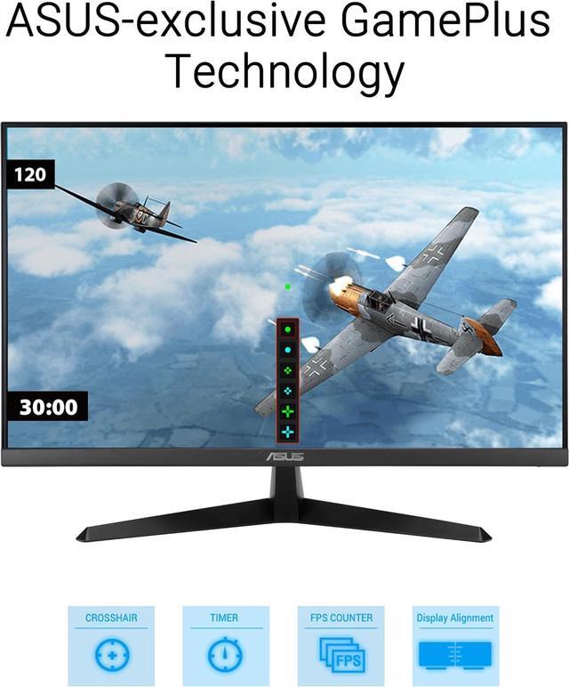 Alt view image 5 of 12 - ASUS 27" 1080P Eye Care Monitor (VY279HGR) - Full HD, IPS, 120Hz, 1ms, Adaptive Sync, for Working and Gaming, Eye Care Plus, Blue Light Filter, Flicker Free, SmoothMotion, DisplayWidget