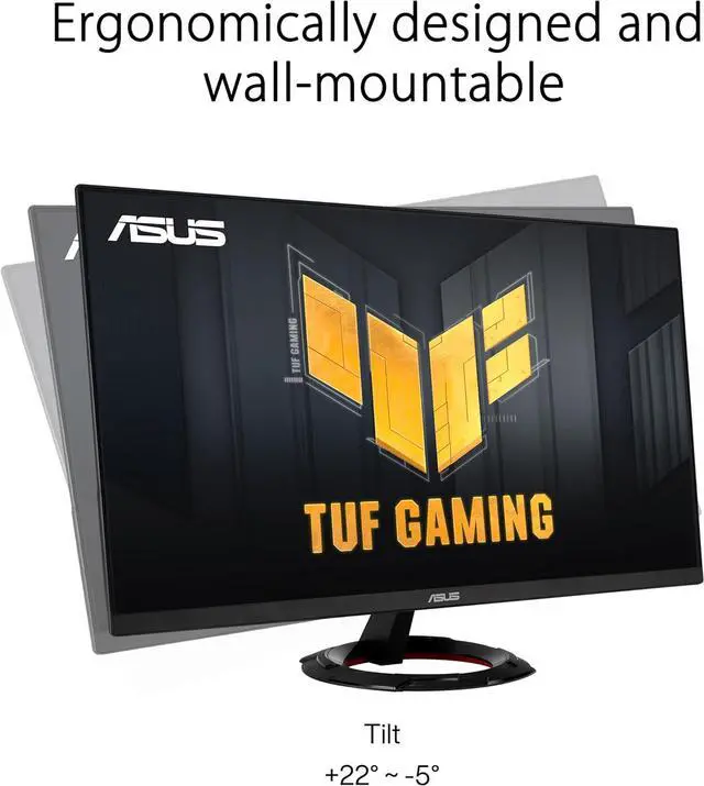 Alt view image 7 of 12 - ASUS TUF Gaming VG249Q3R Gaming Monitor – 23.8", Full HD(1920x1080), 180Hz, Fast IPS, Extreme Low Motion Blur™, 1ms (GTG), FreeSync™, Variable Overdrive, 100% sRGB