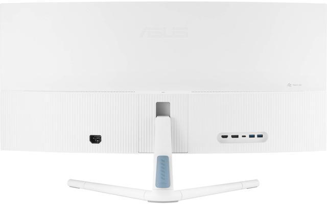 Alt view image 4 of 16 - ASUS 34" Ultra-wide Curved Eye Care Monitor (VU34WCIP-W) - WQHD (3440x1440), 1500R Curvature, Frameless, 100Hz, Nano-ion, SmoothMotion, Eye Care Plus, USB-C PD 65W, Speakers