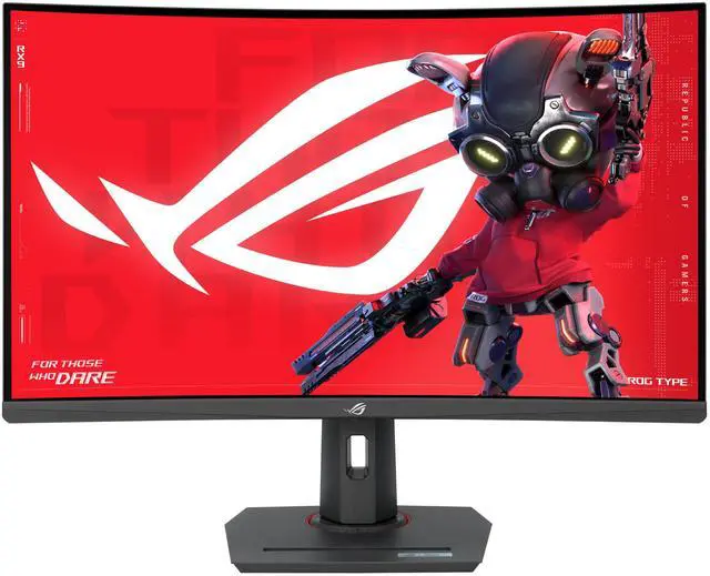 Alt view image 2 of 9 - ASUS ROG Strix 32" 1440P USB-C Curved HDR400 Gaming Monitor (XG32WCMS) - QHD (2560x1440), 280Hz, 1ms, Fast VA, Extreme Low Motion Blur Sync, DisplayWidget, Tripod Socket, AI Gaming