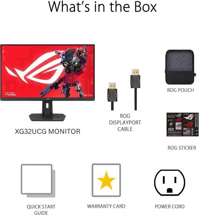 Alt view image 11 of 16 - ASUS ROG Strix 32" 4K HDR Gaming Monitor (XG32UCG) - 3840x2160, Dual mode (4K 160Hz/FHD 320Hz), 0.3ms, Fast IPS, Extreme Low Motion Blur Sync, USB-C, G-SYNC Compatible, Tripod socket