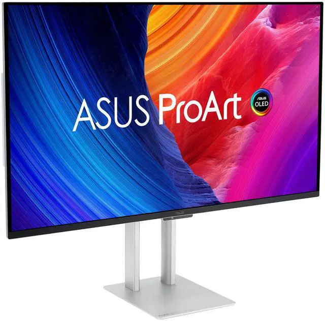Alt view image 4 of 20 - ASUS ProArt Display 32” 3840 x 2160(4K) HDR QD-OLED Professional Monitor (PA32UCDM) - UHD, Ultra-slim, 240Hz, 0.1ms, Auto Calibration, Dolby Vision, 99% DCI-P3,Delta<1, Dual Thunderbolt 4, Calman Ready