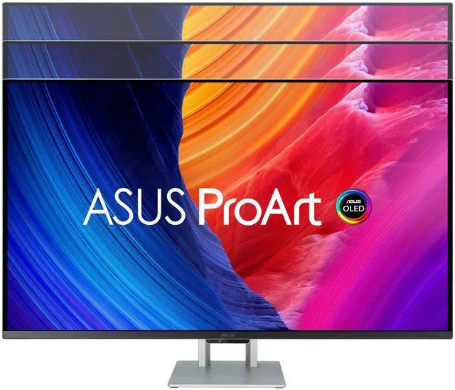 Alt view image 3 of 20 - ASUS ProArt Display 32” 3840 x 2160(4K) HDR QD-OLED Professional Monitor (PA32UCDM) - UHD, Ultra-slim, 240Hz, 0.1ms, Auto Calibration, Dolby Vision, 99% DCI-P3,Delta<1, Dual Thunderbolt 4, Calman Ready