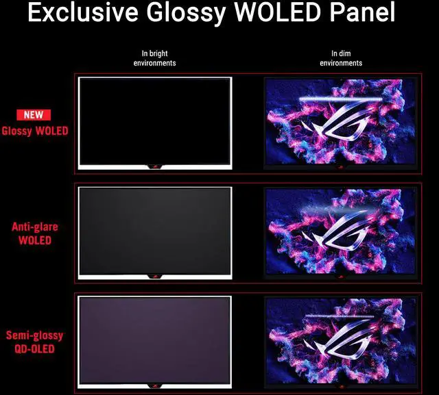 Alt view image 6 of 19 - ASUS ROG Strix OLED XG27AQDMGZ gaming monitor 27" 1440p glossy WOLED panel, 240 Hz, 0.03 ms, custom heatsink, OLED Anti-flicker, ASUS OLED Care,99% DCI-P3, and DisplayWidget Center
