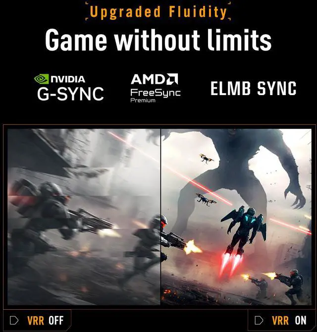 Alt view image 7 of 13 - ASUS TUF Gaming Series 5 - VG249QM5A Gaming Monitor– 23.8" FHD(1920 x 1080) Fast-IPS, 240Hz, 0.3ms, G-SYNC® compatible, AMD FreeSync™ Premium, ELMB SYNC, 99% sRGB, DisplayWidget Center, Gaming AI,