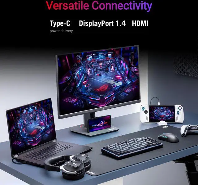 Alt view image 7 of 16 - ASUS ROG Strix XG27ACG USB Type-C Gaming Monitor – 27'' WQHD(2560x1440), 180Hz, 1ms (GTG), Fast IPS, Extreme Low Motion Blur Sync, USB Type-C, G-Sync compatible (processing), DisplayWidget