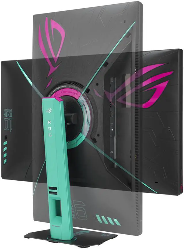 Alt view image 6 of 12 - ASUS ROG Strix XG27ACMEG-G Hatsune Miku Edition Monitor – 27-inch 2560x1440, 260Hz OC (Above 144Hz), 0.3ms (min.), Fast IPS, Extreme Low Motion Blur Sync