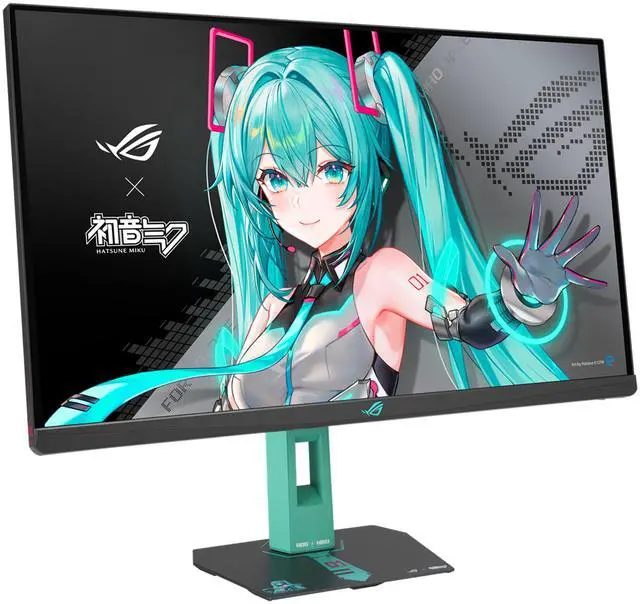 Alt view image 3 of 12 - ASUS ROG Strix XG27ACMEG-G Hatsune Miku Edition Monitor – 27-inch 2560x1440, 260Hz OC (Above 144Hz), 0.3ms (min.), Fast IPS, Extreme Low Motion Blur Sync