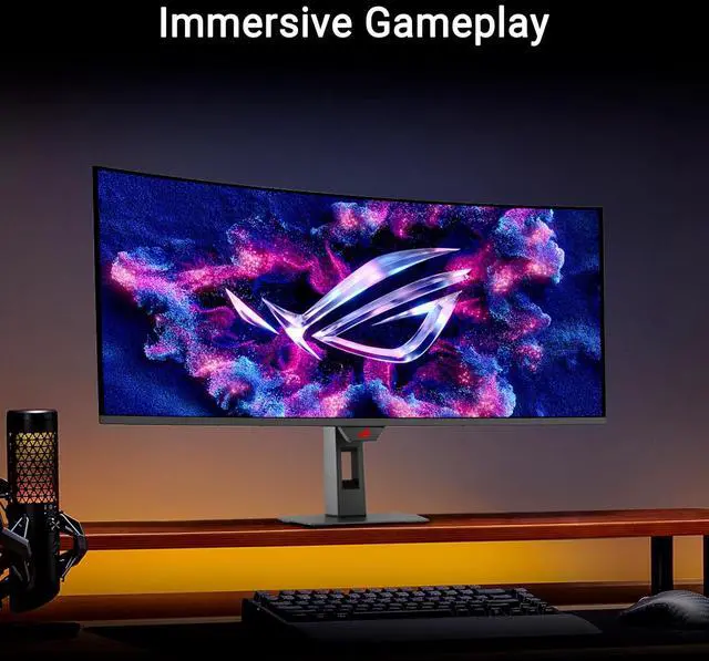 Alt view image 3 of 10 - ASUS ROG Strix 34" Ultrawide OLED HDR Gaming Monitor (XG34WCDG) - 3440x1440, 175Hz, 0.03ms, OLED Care Pro, True 10-bit, G-SYNC Compatible, DisplayWidget, Extreme Low Motion Blur