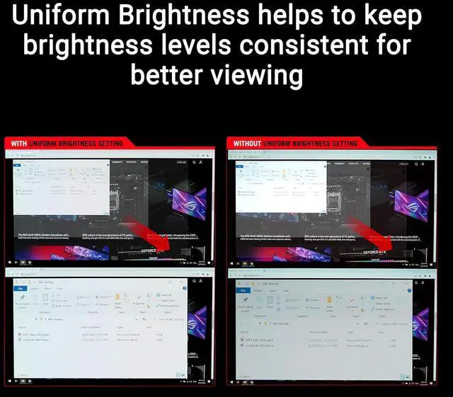 Alt view image 6 of 10 - ASUS ROG Strix 34" Ultrawide OLED HDR Gaming Monitor (XG34WCDG) - 3440x1440, 175Hz, 0.03ms, OLED Care Pro, True 10-bit, G-SYNC Compatible, DisplayWidget, Extreme Low Motion Blur